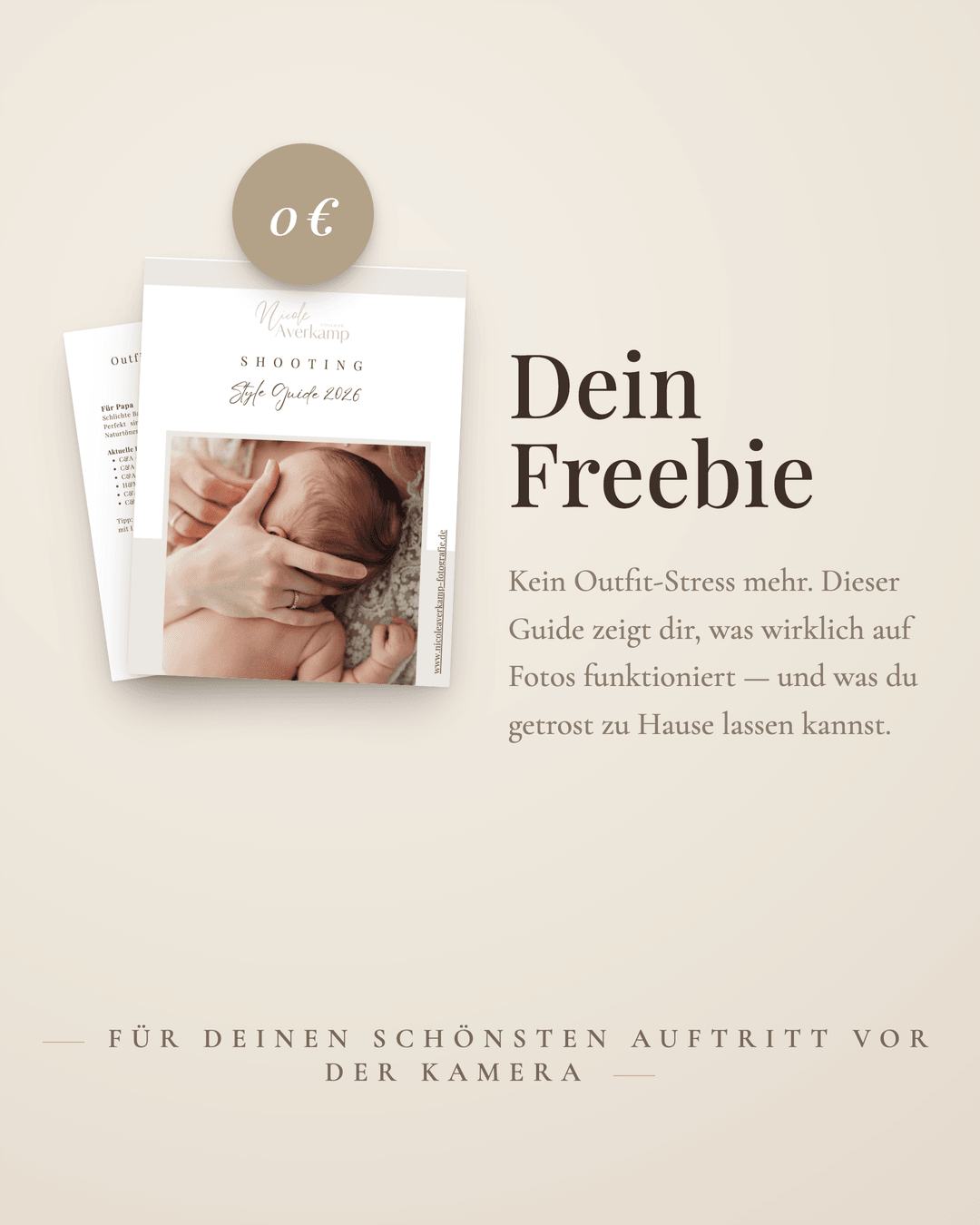 Dein Freebie: Der Shooting Style Guide 2026 von Nicole Averkamp — kostenloser Outfit-Guide als PDF
